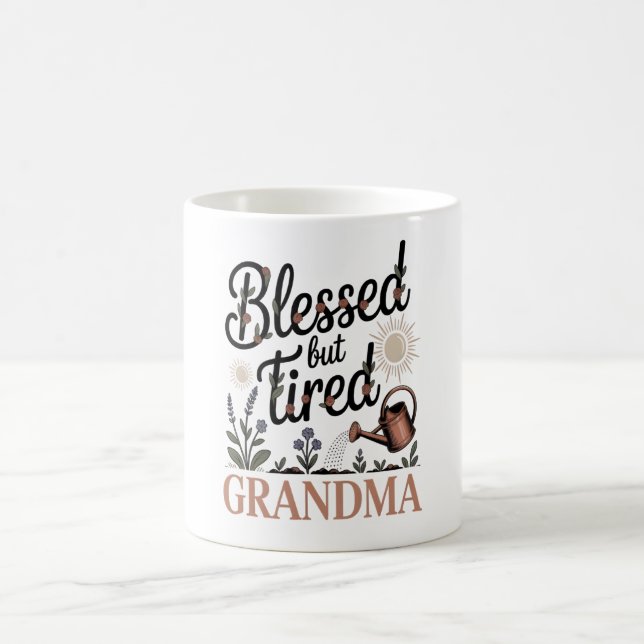Blessed But Tired Grandma Mug (Centre)