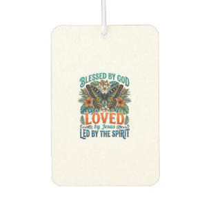 Blessed Butterfly Christian T-Shirt Design_1 Air Freshener