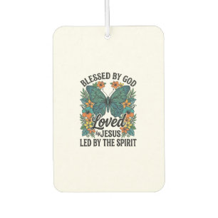 Blessed Butterfly Christian T-Shirt Design (2) Air Freshener