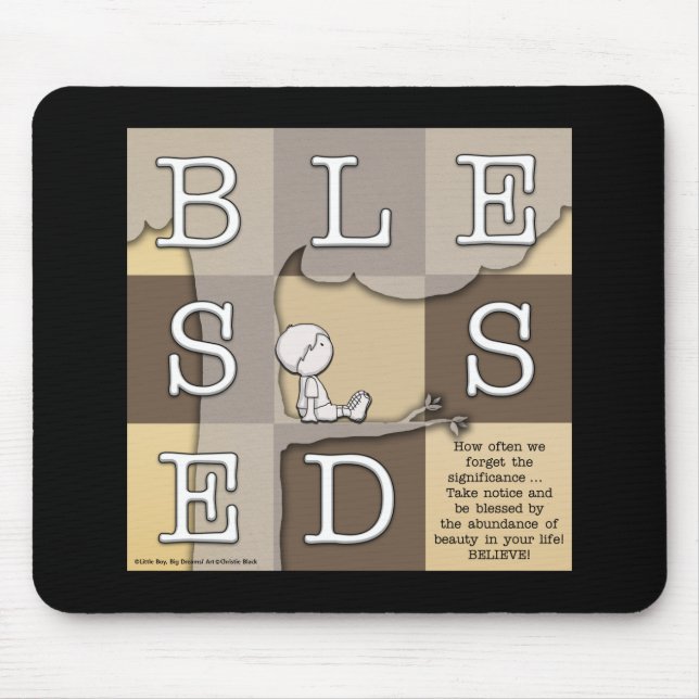 Blessed By  Abundance of Beauty Mouse Pad (Front)
