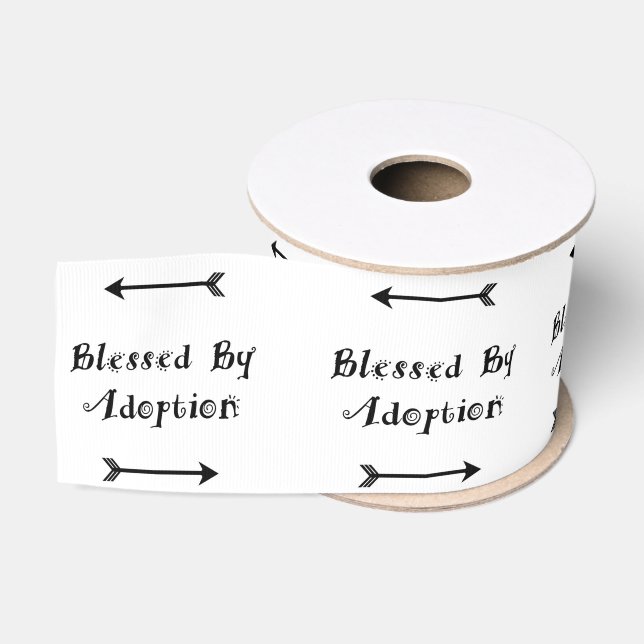 Blessed by Adoption - Foster Care Grosgrain Ribbon (Spool)