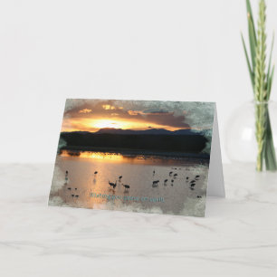 Blessed by Cranes Holiday Card