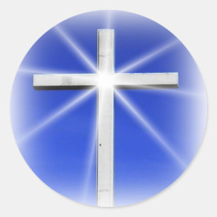 Blessed by God Classic Round Sticker