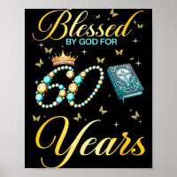 Blessed By God For 60 Years Old Christian Birthday