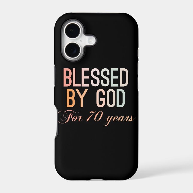 Blessed by God for 70 years (Back)