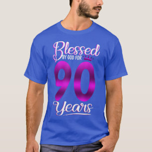 Blessed by God for 90 Years Old 90th Birthday Gift T-Shirt