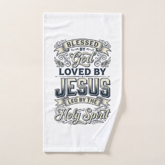 Blessed By God Jesus Holy Spirit Vintage Shirt Hand Towel