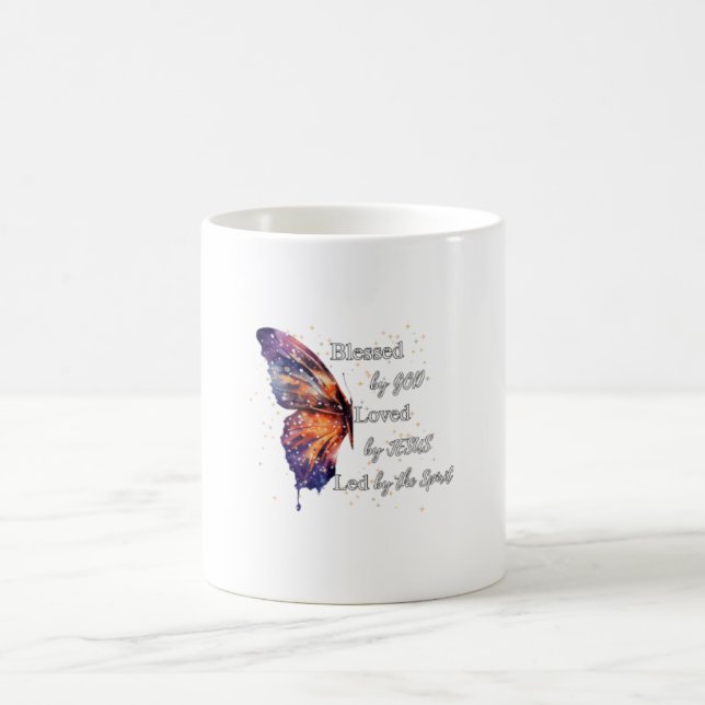Blessed by God, Loved by Jesus, Led by the Spirit  Coffee Mug (Center)