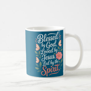 Blessed By God - Loved By Jesus Nk Sunflower Coffee Mug
