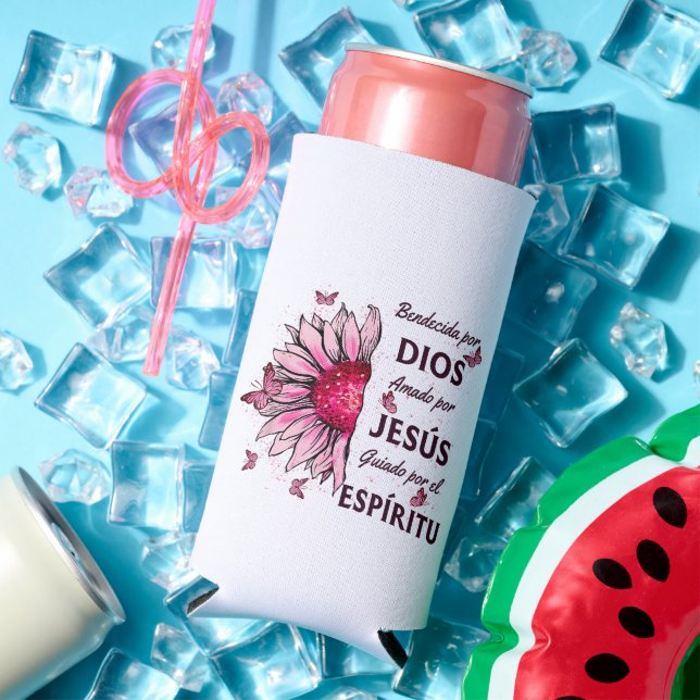 Blessed by God Loved by Jesus Seltzer Can Cooler (In Situ Summer)