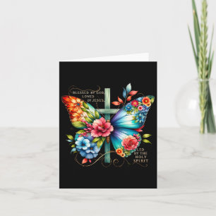 Blessed By God Loves By Jesus Easter Day  Card