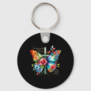 Blessed By God Loves By Jesus Easter Day Keychain