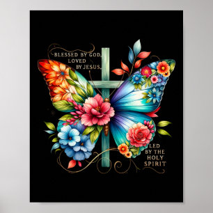 Blessed By God Loves By Jesus Easter Day  Poster