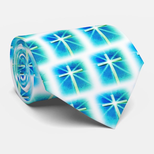 Blessed by God Neck Tie (Rolled)