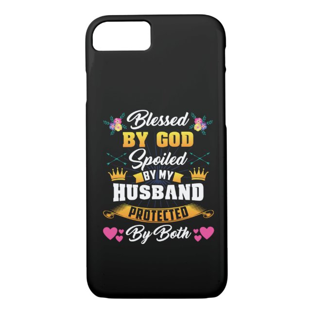 Blessed By God Spoiled By My Husband Case-Mate iPhone Case (Back)
