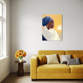 Blessed by the Sun African American Canvas Artwork