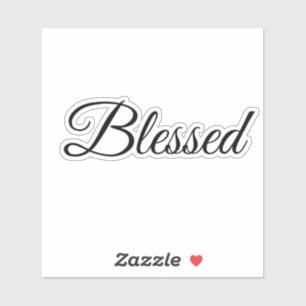 Blessed Calligraphy Modern Typography Elegant