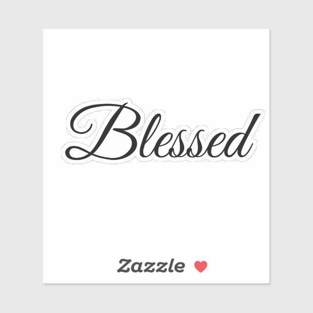 Blessed Calligraphy Modern Typography Elegant (Sheet)