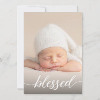 Blessed Catholic Baptism Photo Modern personalized