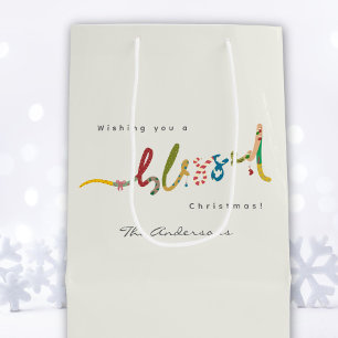 Blessed Christmas Wrapping gift bag