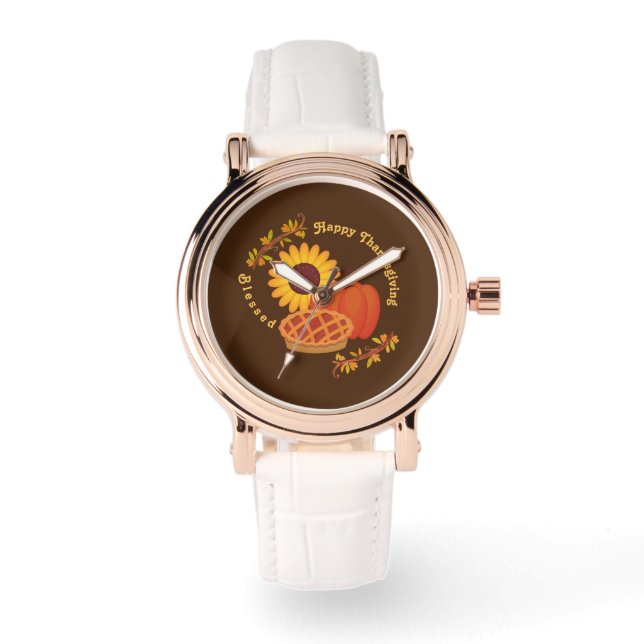 Blessed Classic Happy Thanksgiving Watch (Front)