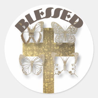 Blessed  classic round sticker