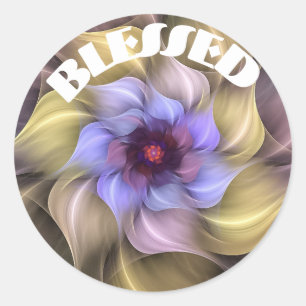 Blessed classic round sticker