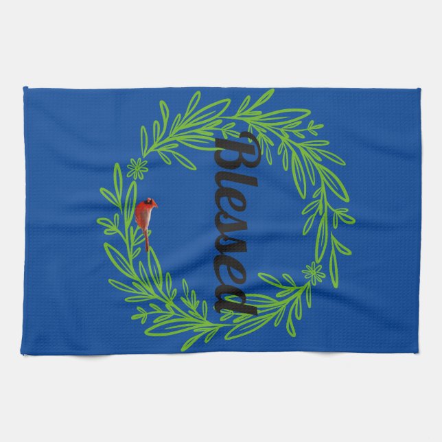 Blessed custom kitchen towel (Horizontal)