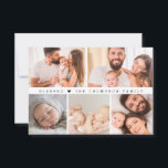 Blessed Custom Photo Collage Baby Shower Thank You Card<br><div class="desc">Express your gratitude with our "Baby Shower Photo Collage Simple Heart 'Blessed' Thank You Card". This charming card features a sweet, simple design and a customizable photo collage, perfect for showcasing memories from your special day. Personalize the message on the back to add a heartfelt touch, making these thank you...</div>