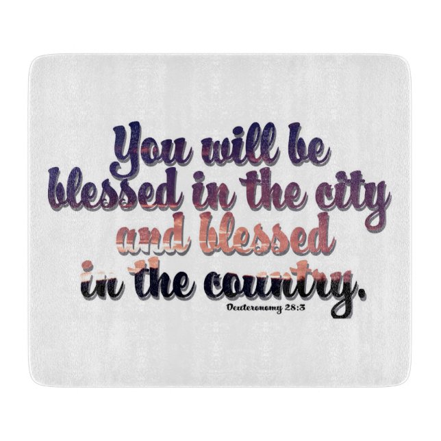 Blessed cutting board  (Front)