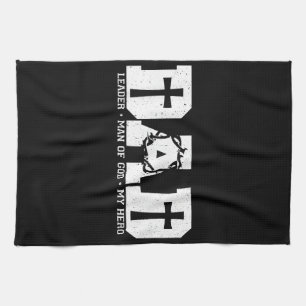 Blessed Dad Daddy Cross Christian Religious Father Kitchen Towel