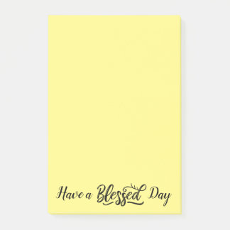 Blessed day post-it notes