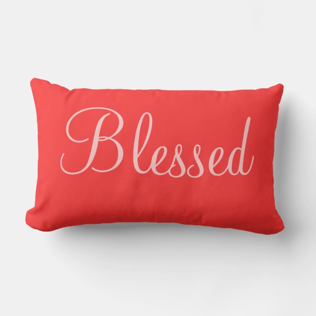 Blessed Decorative Bedroom Accent Pillow (Front)