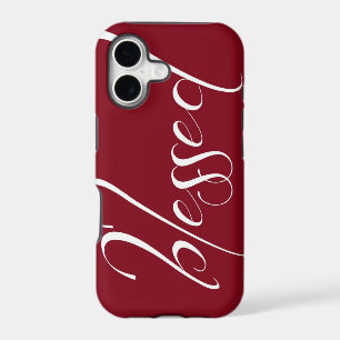Blessed Deep Red Statement iPhone 5s Case