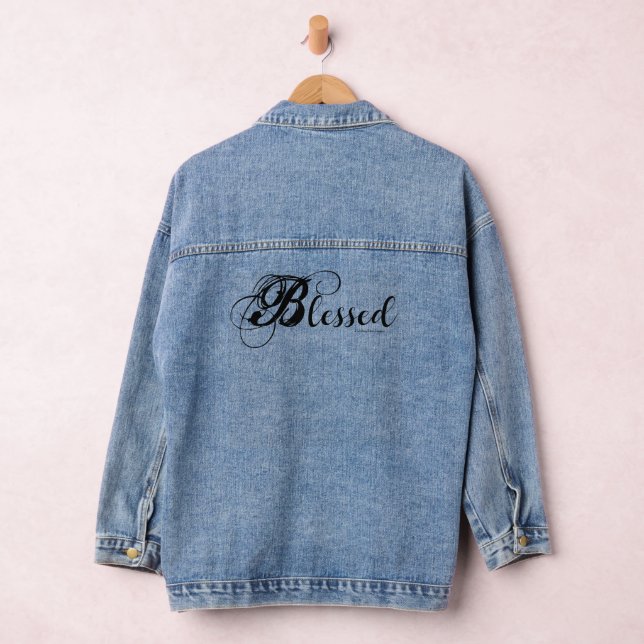Blessed Denim Jacket (Noir) (Hangar)