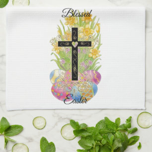 Blessed Easter Kitchen Towel