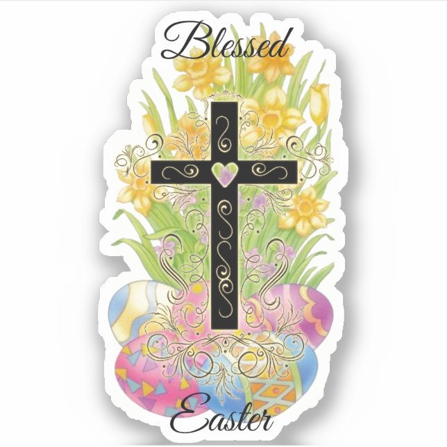 Blessed easter sticker (Front)