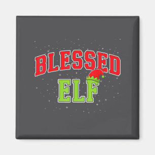 Blessed Elf Christmas Family Matching Group Xmas Magnet