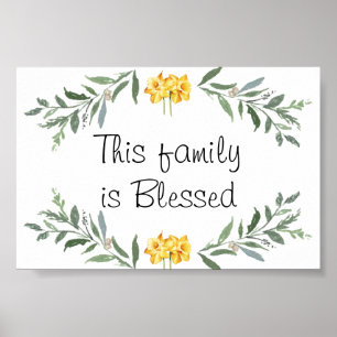 Blessed family Poster