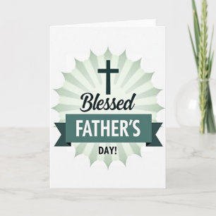 Blessed Fathers Day Star Card