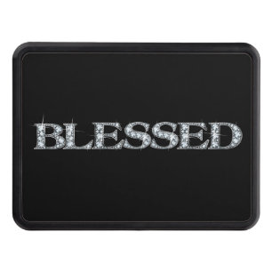 BLESSED Faux-"Diamond Bling" Trailer Hitch Cover