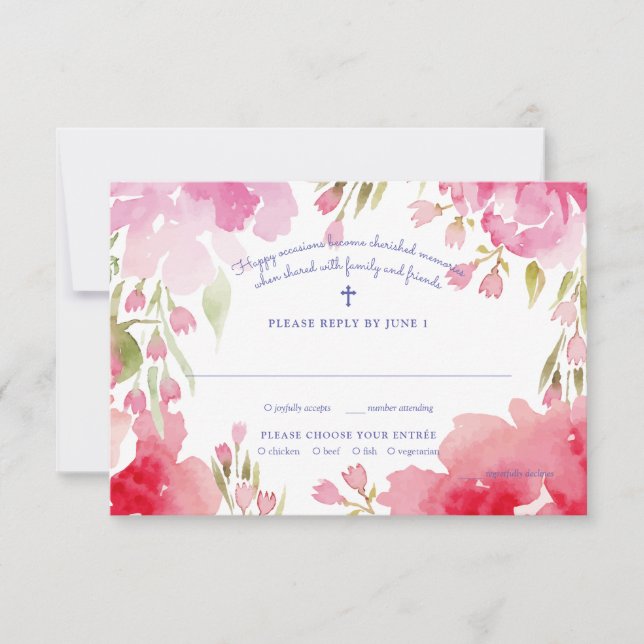 Blessed Foliage Response Card (Front)