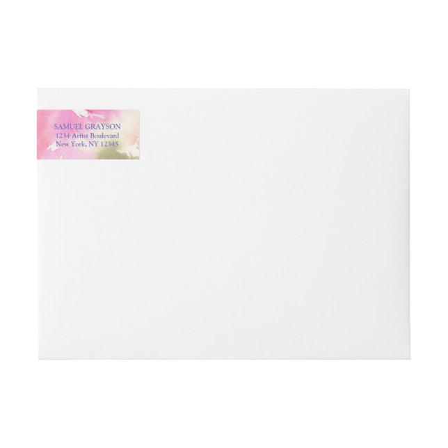 Blessed Foliage Wraparound Address Label (Front)