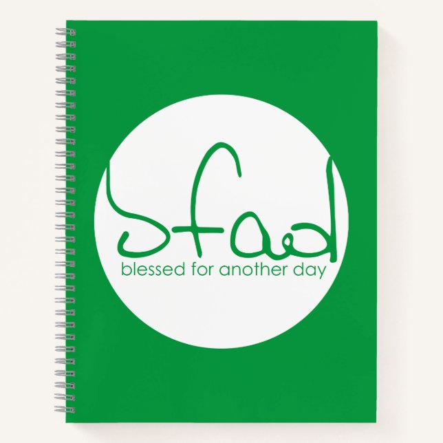 Blessed For Another Day Standard Spiral Notebook (Front)