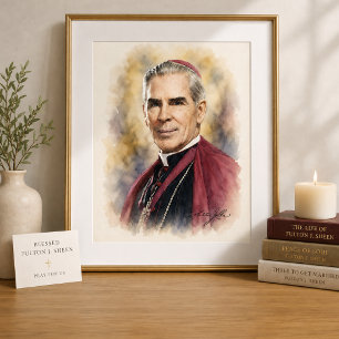 Blessed Fulton Sheen Intercession Prayer Holy  Poster