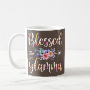 Blessed Glamma Mothers Day Floral Funny Coffee Mug