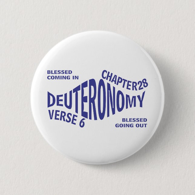 Blessed Going&Coming Eng 2 Inch Round Button (Front)