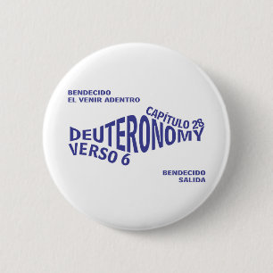 Blessed Going&Coming Eng 2 Inch Round Button