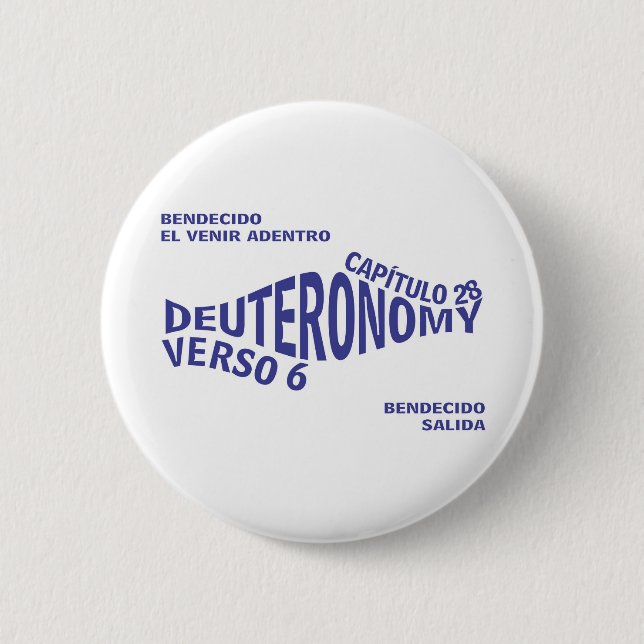 Blessed Going&Coming Eng 2 Inch Round Button (Front)