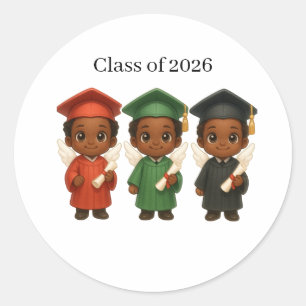 Blessed & Graduating 2026  Classic Round Sticker